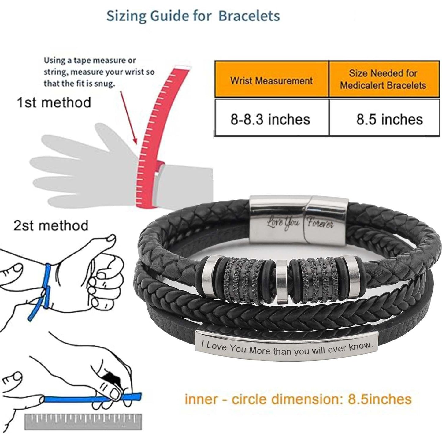 "Forever Connected" Son's Customized Bracelet💋