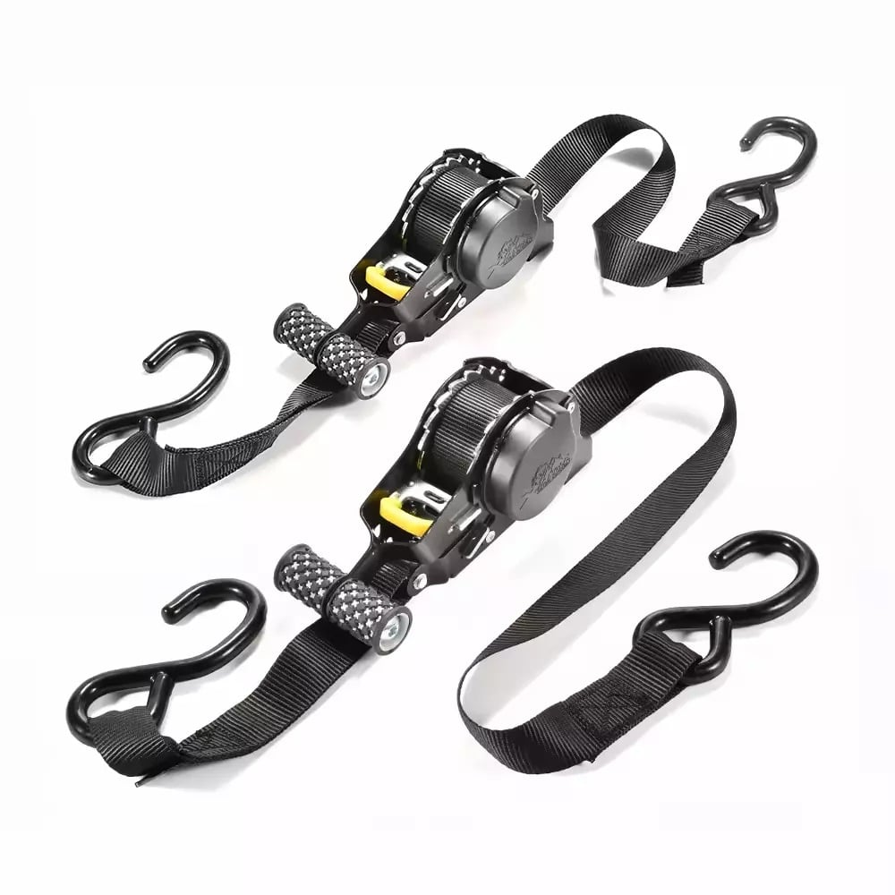 🏆 Pro Reinforced Heavy-Duty Auto-Retractable Ratchet Straps(Buy 2 Get Free Shipping)