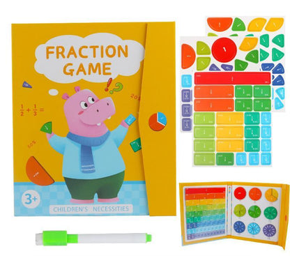 💋Montessori Magnetic Book Fraction Puzzle