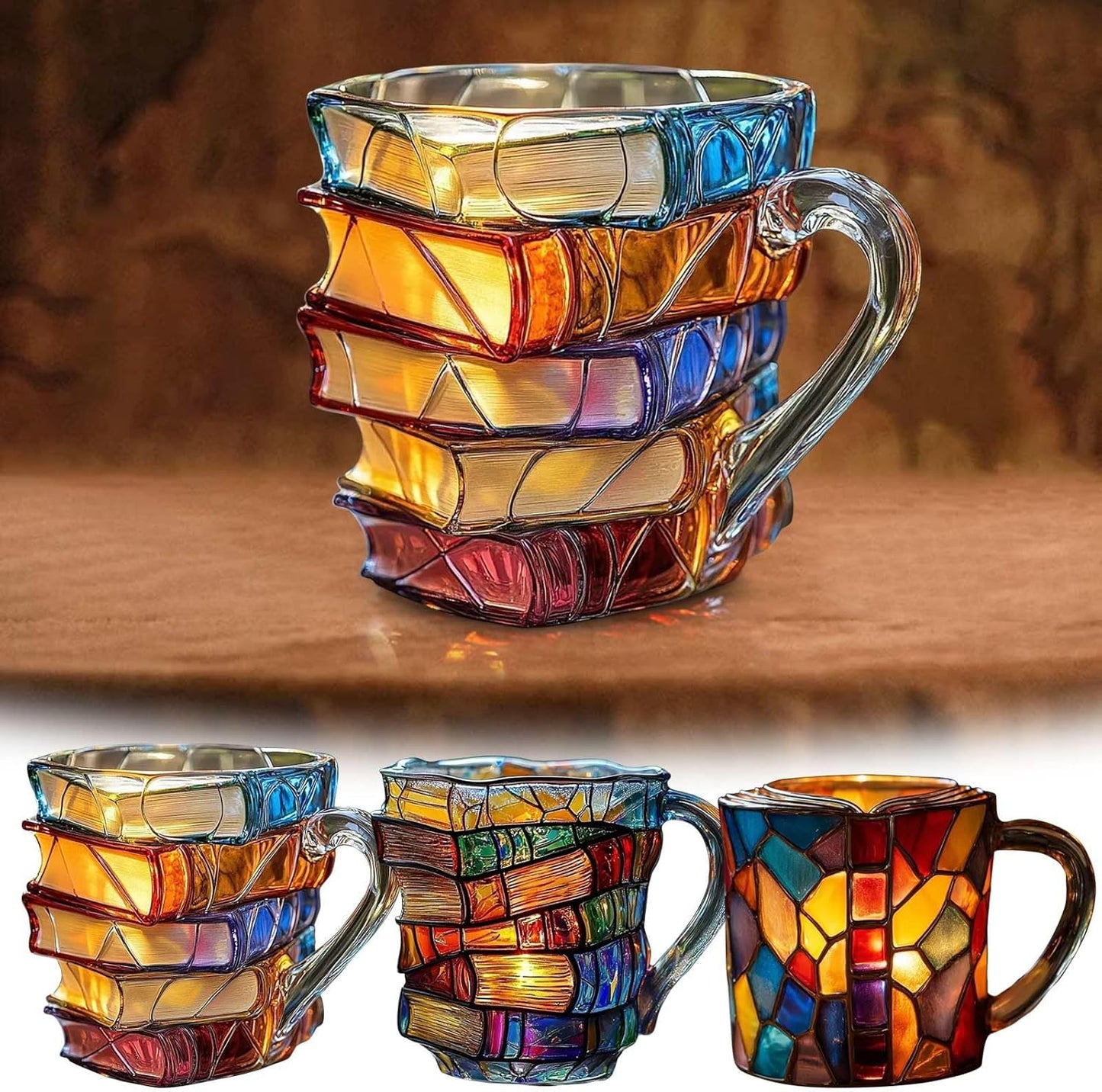 💋Christmas Limited Sale 49% OFF!!📚3D Painted Book Mug🍵