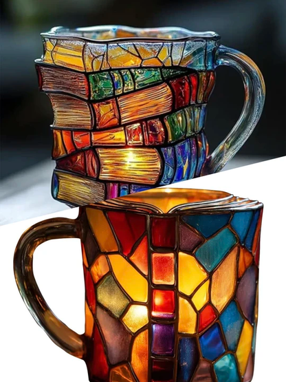 💋Christmas Limited Sale 49% OFF!!📚3D Painted Book Mug🍵