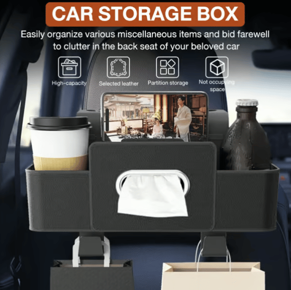 🏆Sale 3-in-1 Car Backseat Organizer – Keep Your Ride Clean & Organized!