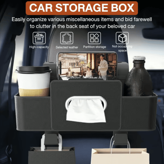 🏆Sale 3-in-1 Car Backseat Organizer – Keep Your Ride Clean & Organized!