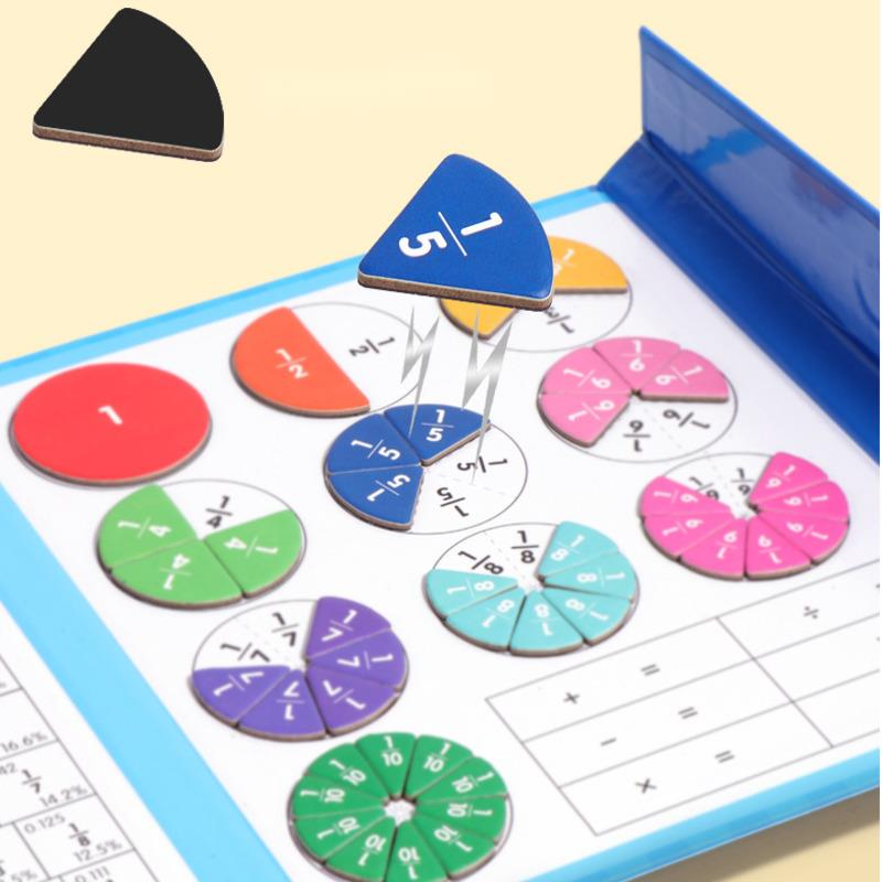 💋Montessori Magnetic Book Fraction Puzzle