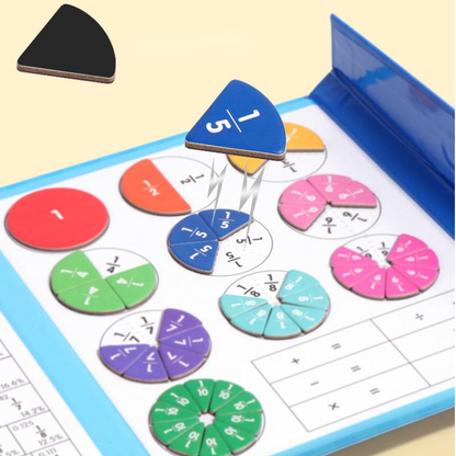 💋Montessori Magnetic Book Fraction Puzzle