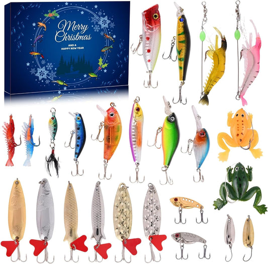 2025 Fishing Advent Calendar - 24 Days of Fishing Lures & Gift ✨️