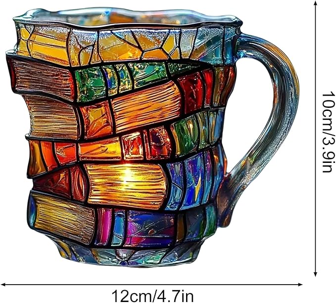 💋Christmas Limited Sale 49% OFF!!📚3D Painted Book Mug🍵
