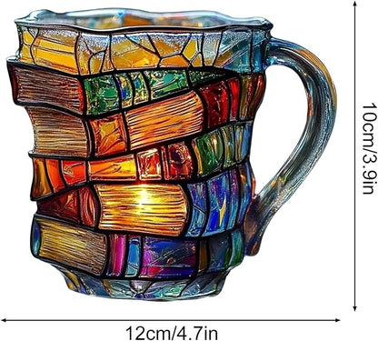 💋Christmas Limited Sale 49% OFF!!📚3D Painted Book Mug🍵