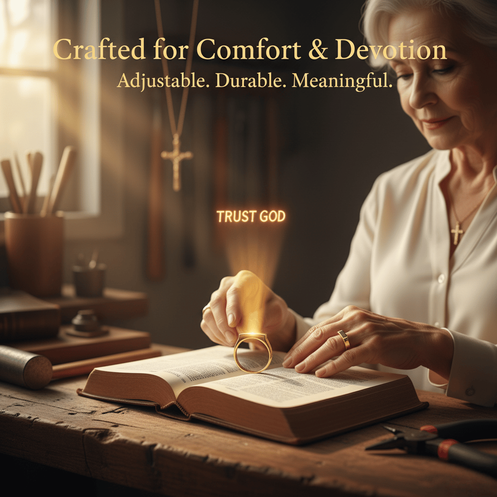 💋Last Day Promotion 49% OFF - ✝️Faith Shining Ring