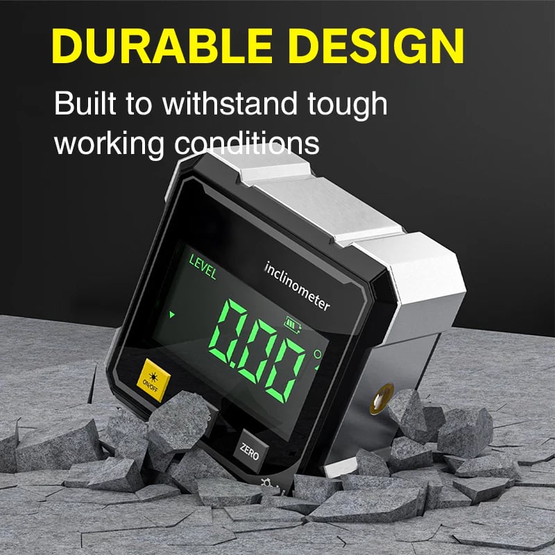 💋 4-Side Magnetic Digital Angle Gauge with Laser