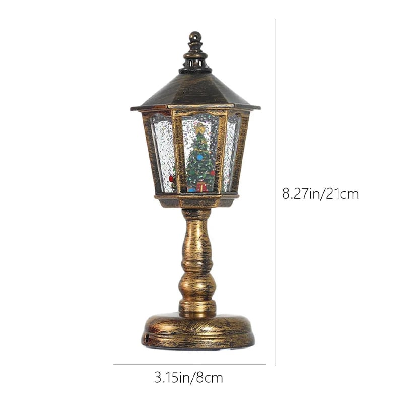 🏆🎄Christmas Snow Night Light with Music Luminous Decoration Lamp