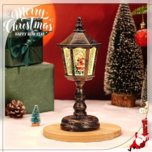 🏆🎄Christmas Snow Night Light with Music Luminous Decoration Lamp
