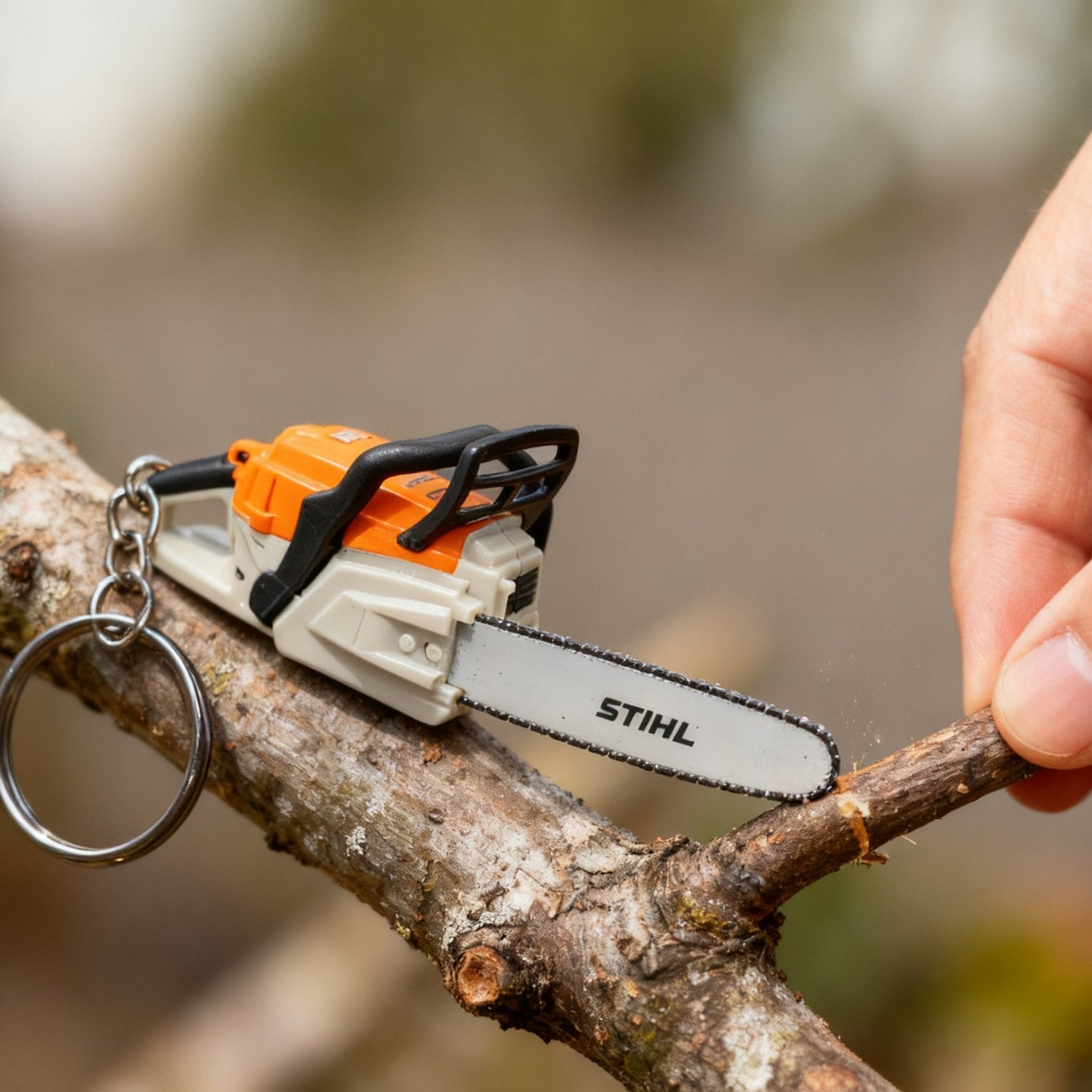 💋Chainsaw Keychain | Functional Cutting Key Ring