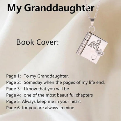 For Granddaughter - The Most Beautiful Chapter Book Necklace💋