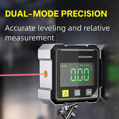 💋 4-Side Magnetic Digital Angle Gauge with Laser