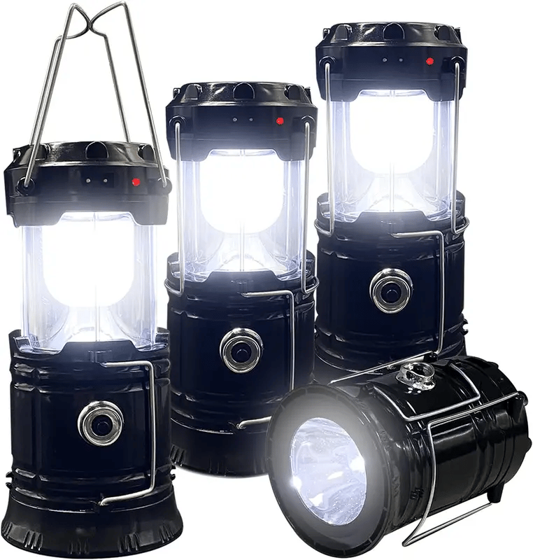 Collapsible LED Camping Lanterns Lightweight Waterproof Solar 💋