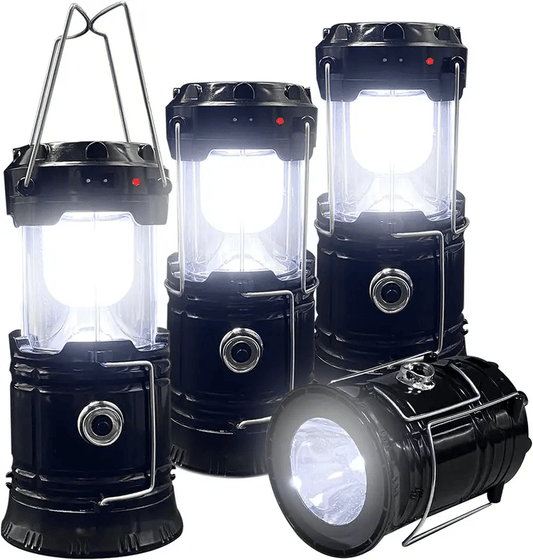 Collapsible LED Camping Lanterns Lightweight Waterproof Solar 💋