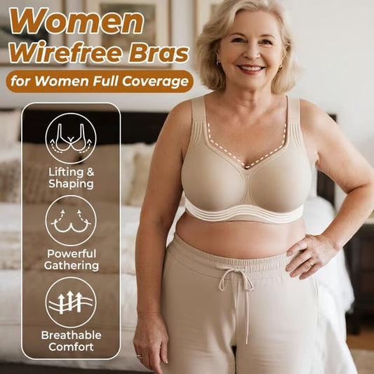 🏆LAST DAY SALE 49% OFF - Super firming bra | Women Wirefree Bras👍No more sagging breasts