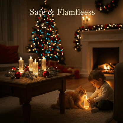 🕯️LED Crystal Candle Lights(4pcs in 1 set)🔥