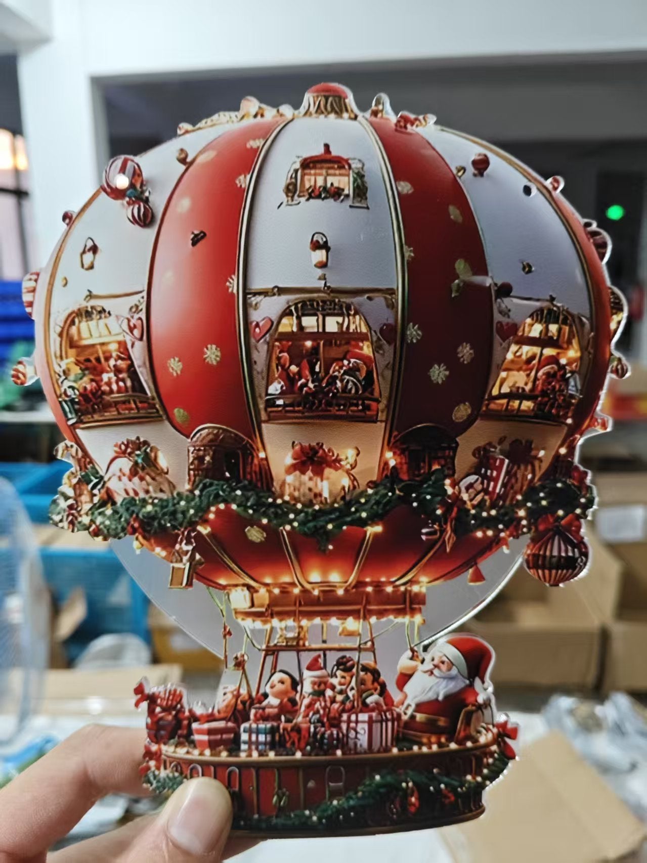 🎈2D Acrylic Christmas Hot Air Balloon Decoration💋
