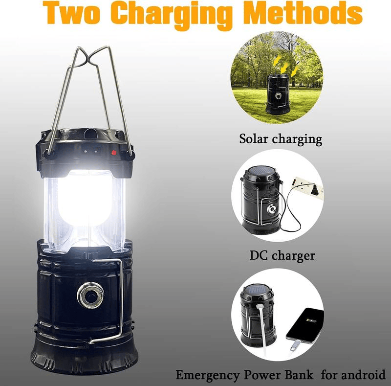 Collapsible LED Camping Lanterns Lightweight Waterproof Solar 💋