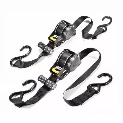 🏆 Pro Reinforced Heavy-Duty Auto-Retractable Ratchet Straps(Buy 2 Get Free Shipping)