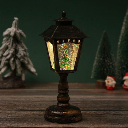 🏆🎄Christmas Snow Night Light with Music Luminous Decoration Lamp