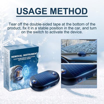 🏆Electromagnetic Anti-Freezing Device ~ Enjoy a clear windshield every winter morning.