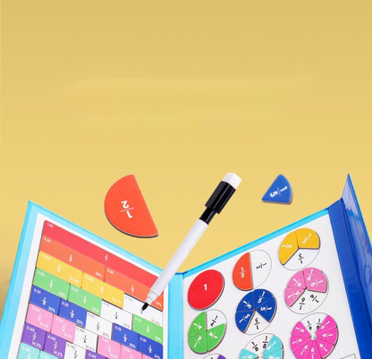 💋Montessori Magnetic Book Fraction Puzzle