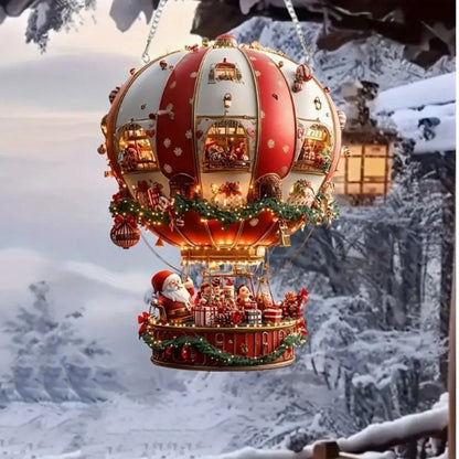 🎈2D Acrylic Christmas Hot Air Balloon Decoration💋