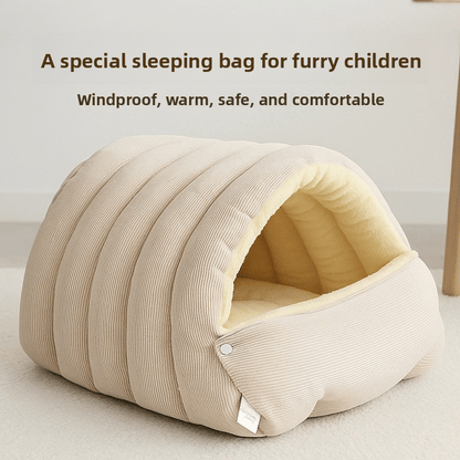 🐈Removable and Washable Winter Closed-off Cat Bed💋