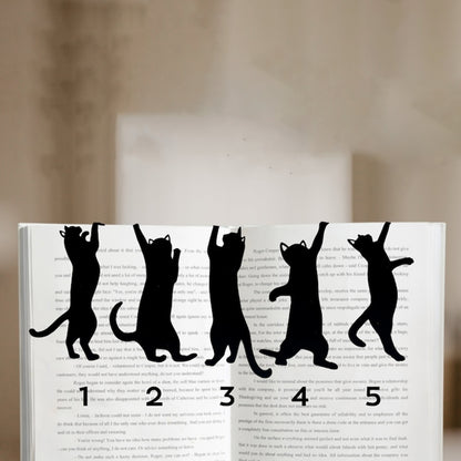 5Pcs Metal Cat bookmark✨