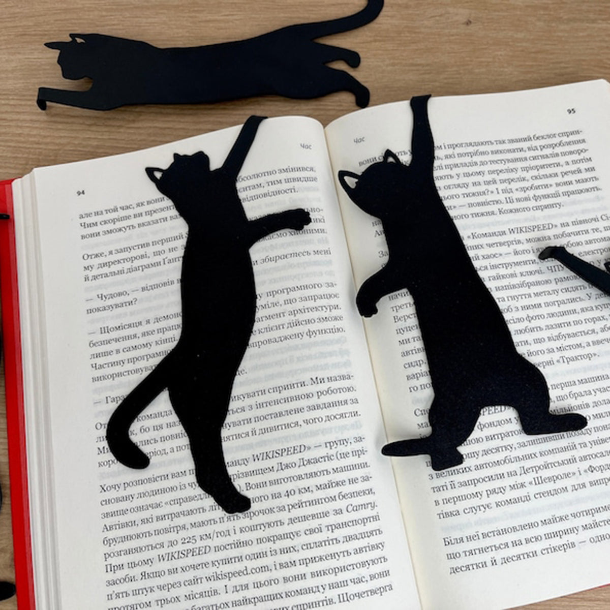 5Pcs Metal Cat bookmark✨