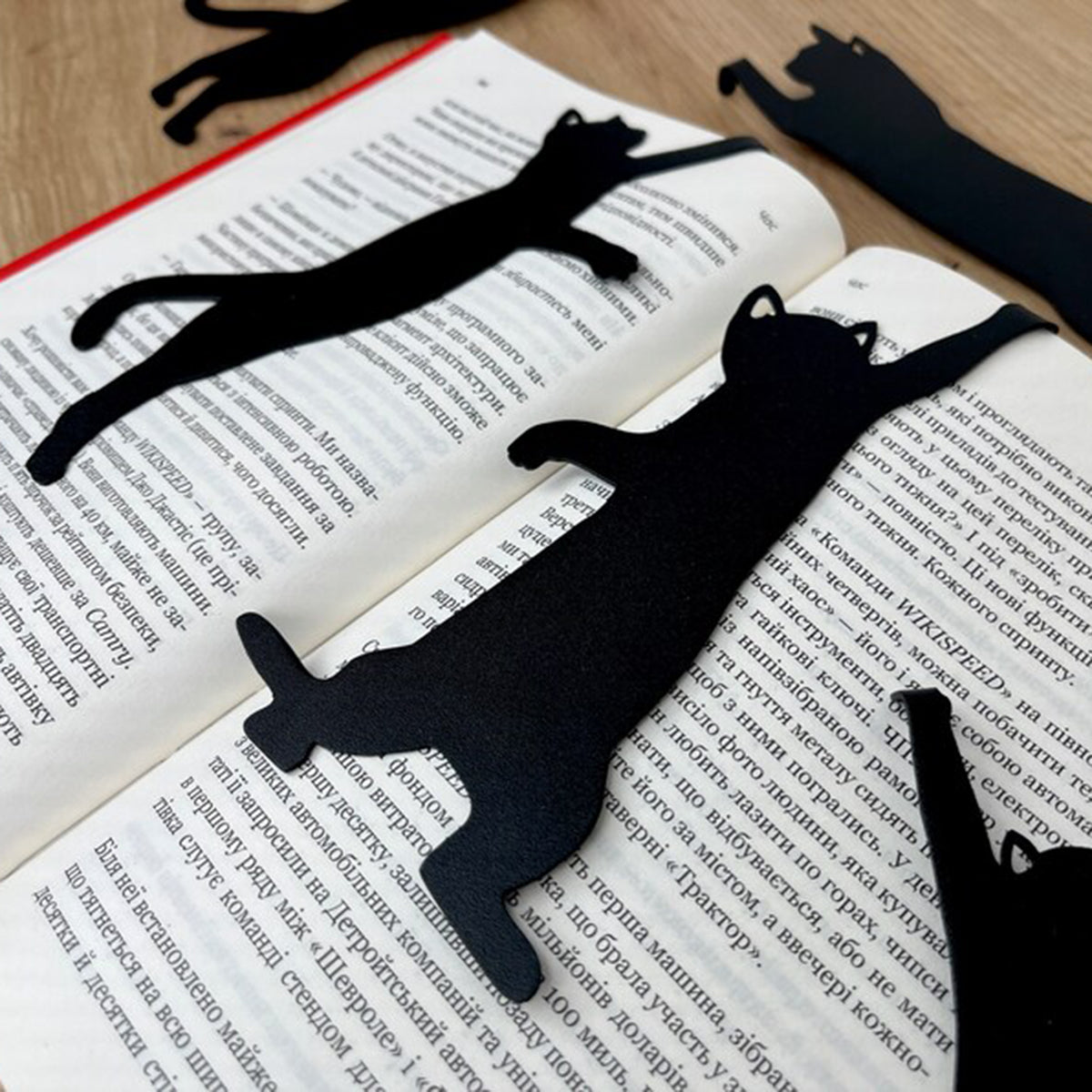 5Pcs Metal Cat bookmark✨