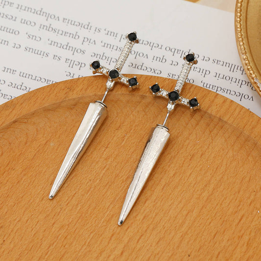 🏆GOTHIC SWORD EARRINGS (PAIR)