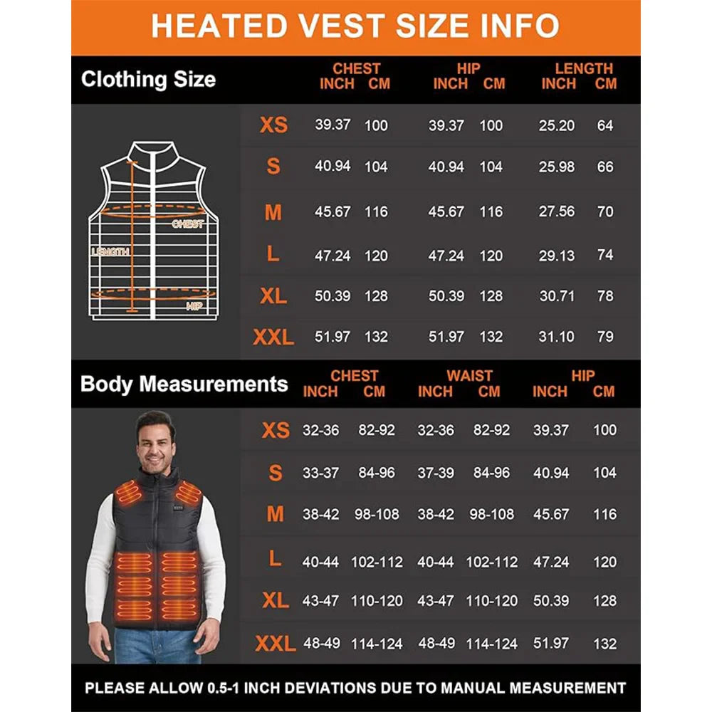 Waterproof Unisex Heated Vest ✨️