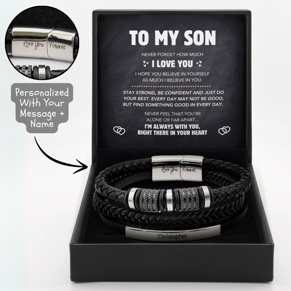 "Forever Connected" Son's Customized Bracelet💋