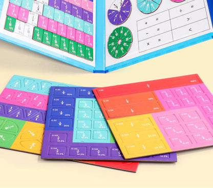 💋Montessori Magnetic Book Fraction Puzzle