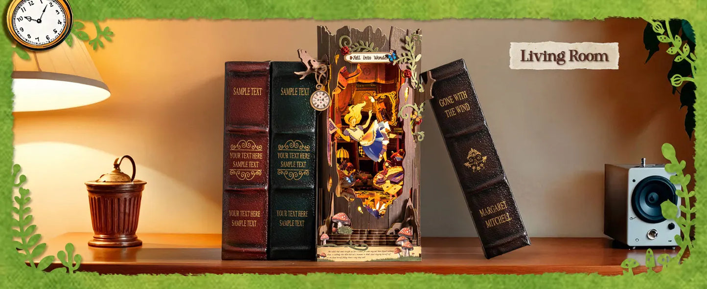 Alice In Wonderland Inspired Book Nook Kit ✨️