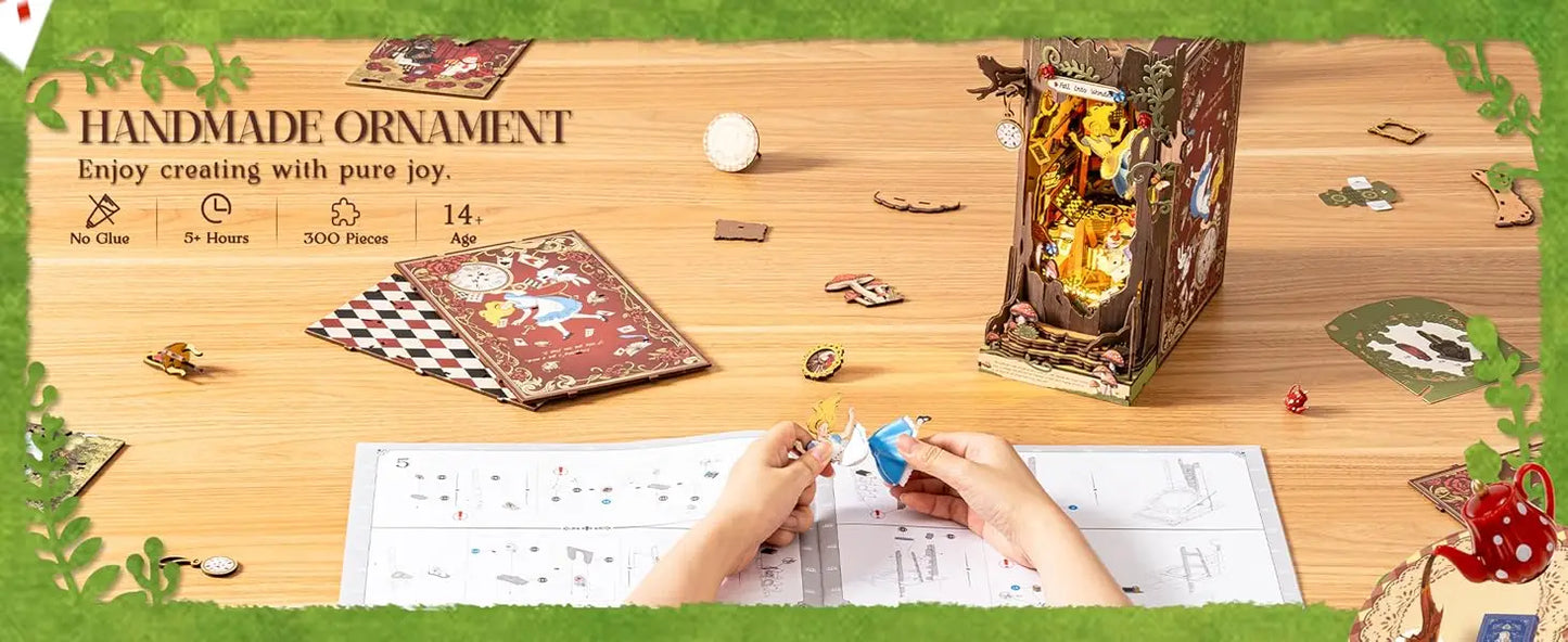 Alice In Wonderland Inspired Book Nook Kit ✨️