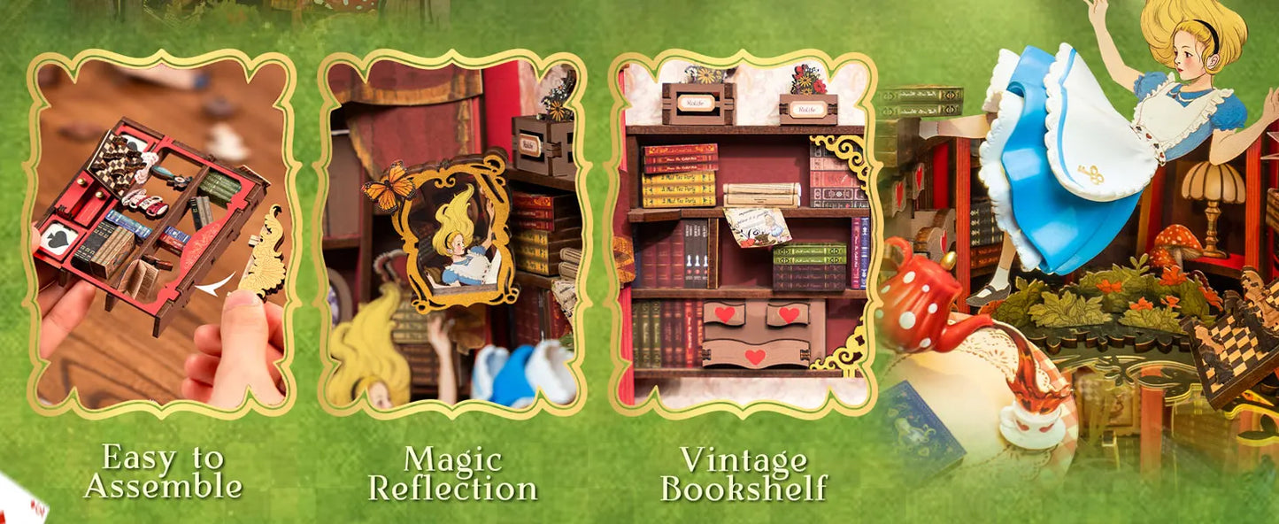 Alice In Wonderland Inspired Book Nook Kit ✨️