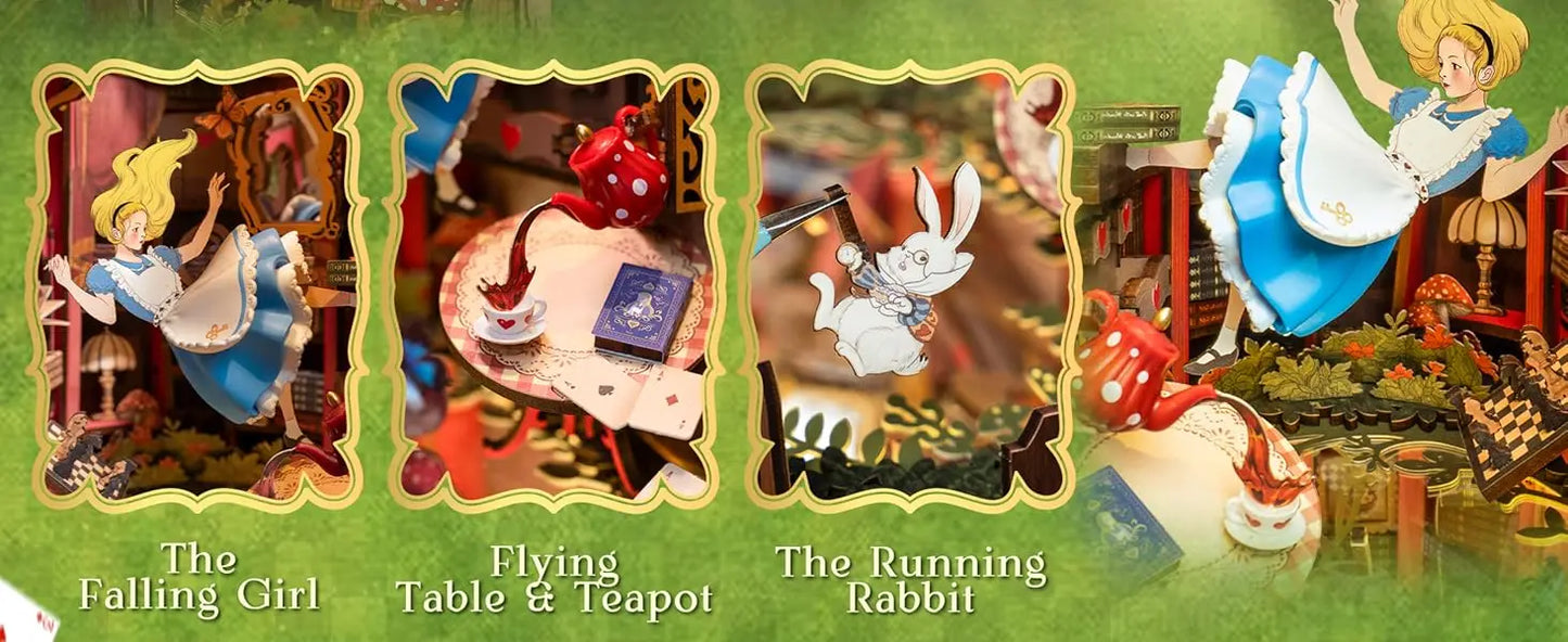 Alice In Wonderland Inspired Book Nook Kit ✨️