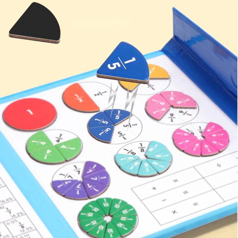 💋Montessori Magnetic Book Fraction Puzzle