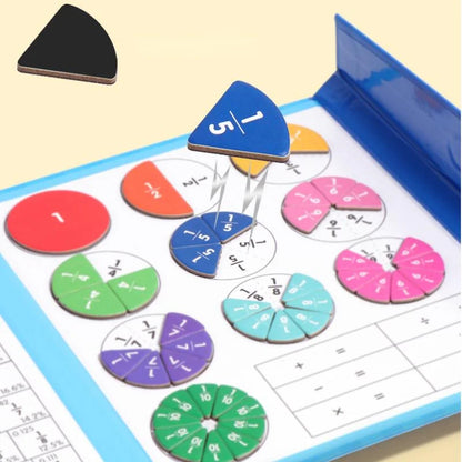 💋Montessori Magnetic Book Fraction Puzzle