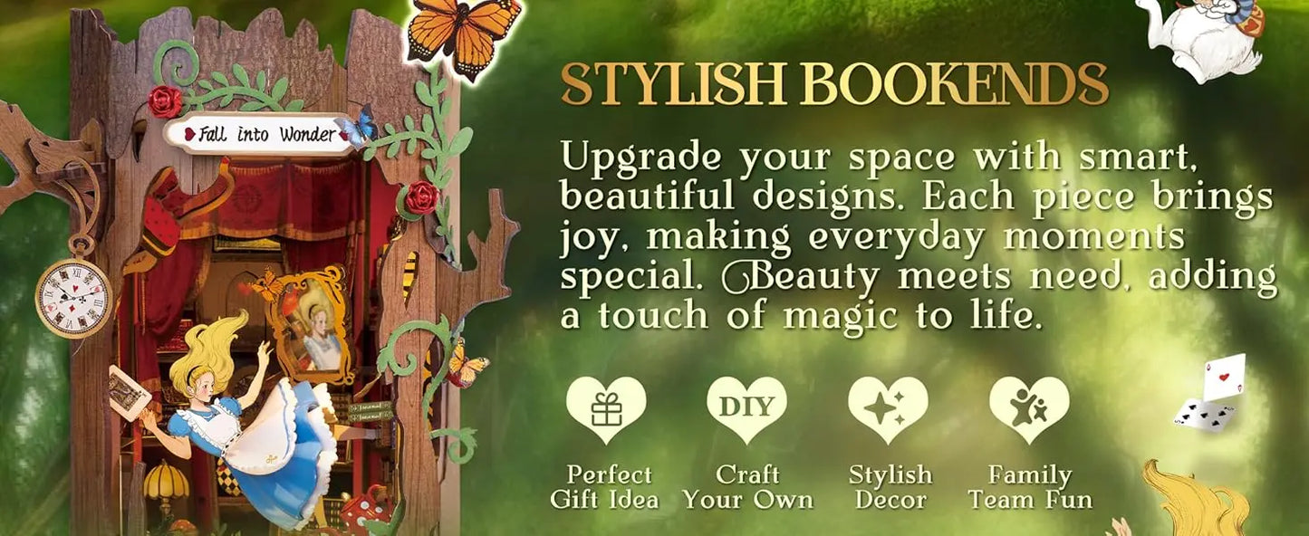 Alice In Wonderland Inspired Book Nook Kit ✨️