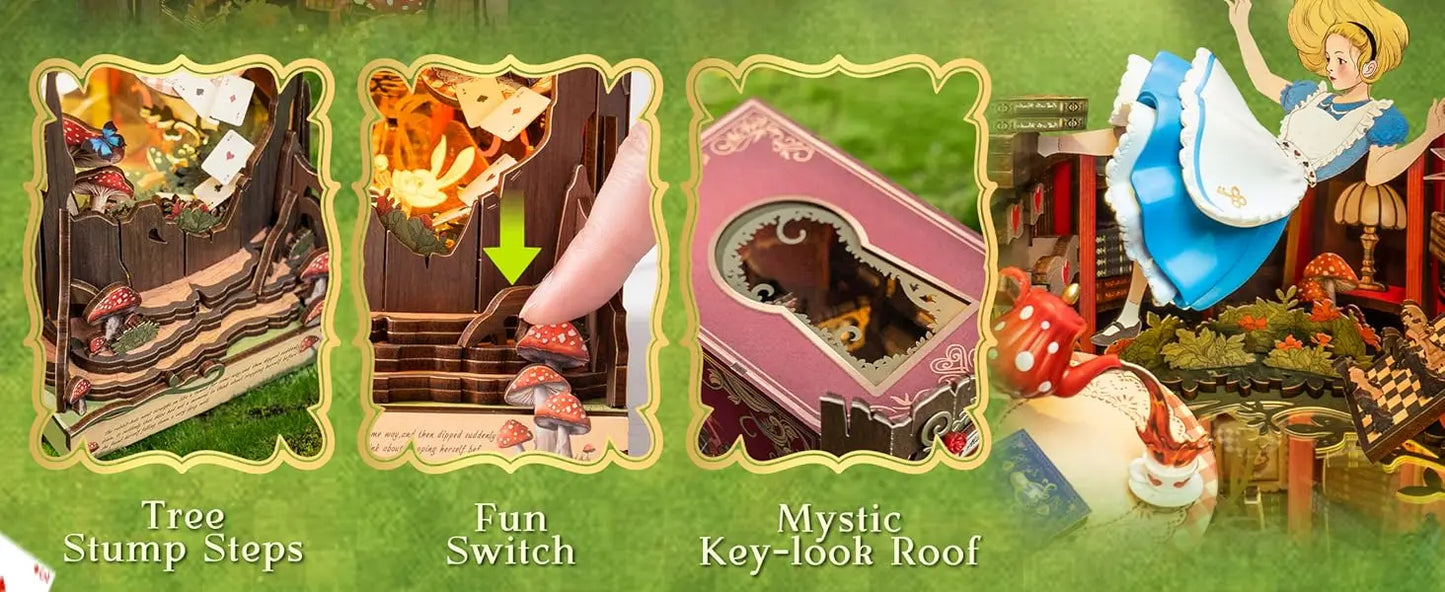 Alice In Wonderland Inspired Book Nook Kit ✨️