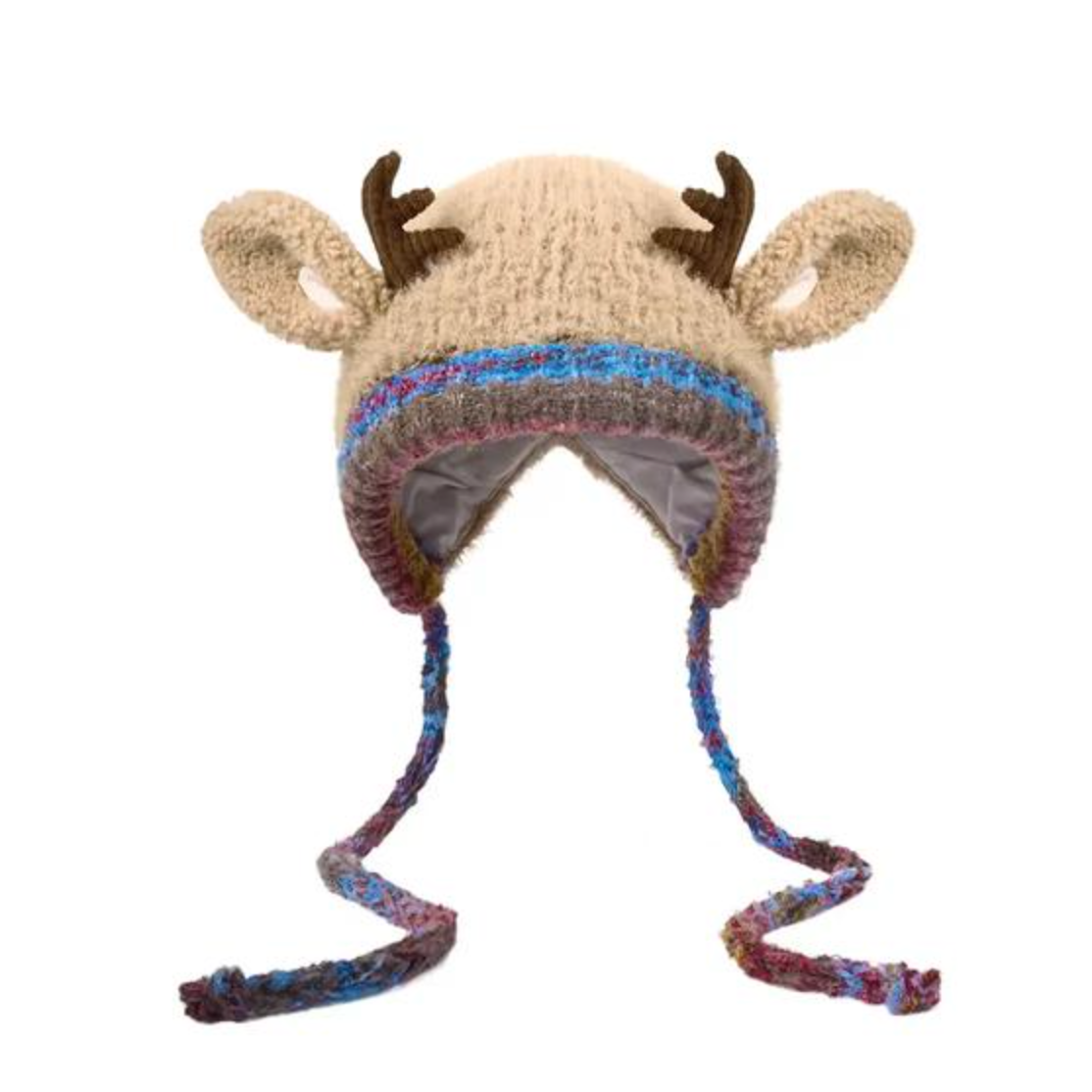Fluffy Winter Antler Hat 🔥 - Stay Warm & Cute All Winter + Converts Into a Storage Bag