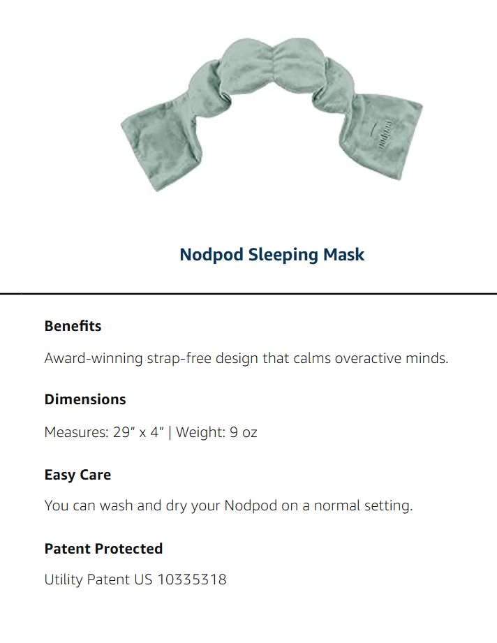 Gentle Weighted Sleep Mask💋