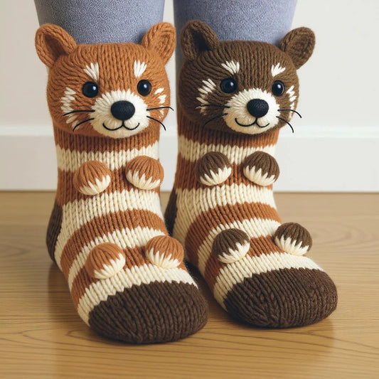 🎄3D Knit Animal Socks💋