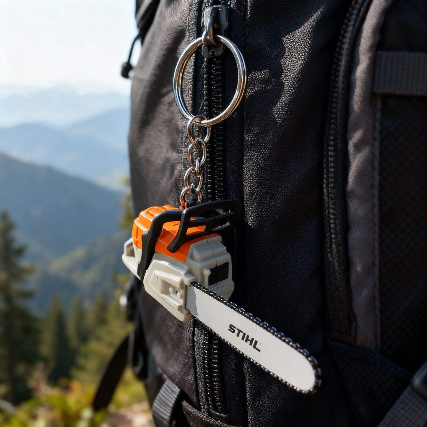 💋Chainsaw Keychain | Functional Cutting Key Ring